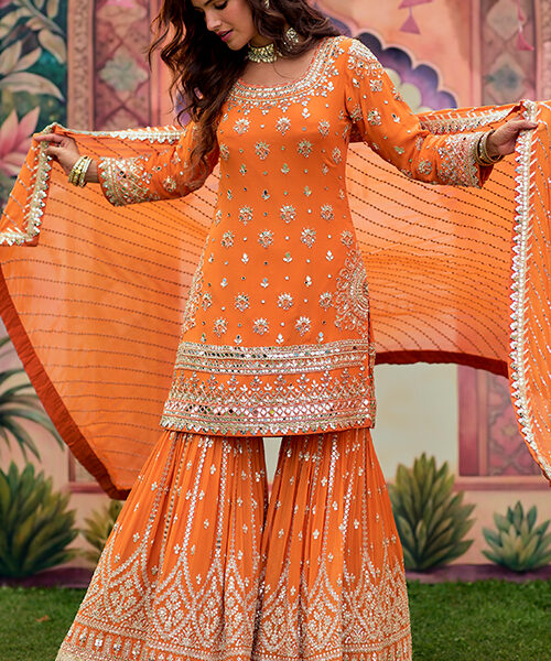 Orange Top with Garara Bottom