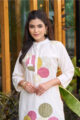 White Abstract Stitch Co-ord Set - Image 6