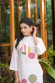 White Abstract Stitch Co-ord Set - Image 7