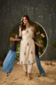 Ivory Straight Kurta Set in Cotton Flex - Image 5