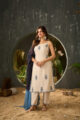 Ivory Straight Kurta Set in Cotton Flex - Image 4