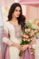 Grace Ivory Vichitra Silk Embroidered Anarkali Set - Image 6