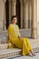 Sunlit Mustard Chinon Embroidered Co-ord Set - Image 3