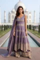 Lavender Georgette Anarkali