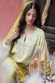 Yellow Ombre Embroidere Kurta Palazzo Set - Image 2