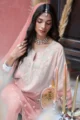 Peach Ombre Embroidered Crepe Kurta Palazzo Set - Image 2