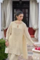 Cream Embellished Festive Kurta Set - Image 2