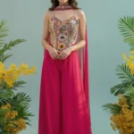 Pink Embellished Co-ord Set in Chinon