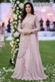 Lilac Embellished Pre-draped Lehenga Set