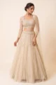 White Embellished Net Lehenga Set | Festive Wedding Wear