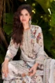 Breathable Grey Printed Crepe Palazzo Set for Women -Summer Fusion Wear - Image 2