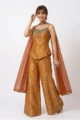 Orange Banarasi Brocade Palazzo Set