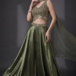 Green Jimmy Choo Embellished Palazzo Set