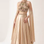 Champagne Gold Embellished Lehenga Set