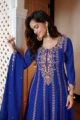 Exquisite Royal Blue Georgette Embellished Anarkali Suit Set: 1 Premium 3-Piece Outfit - Image 2